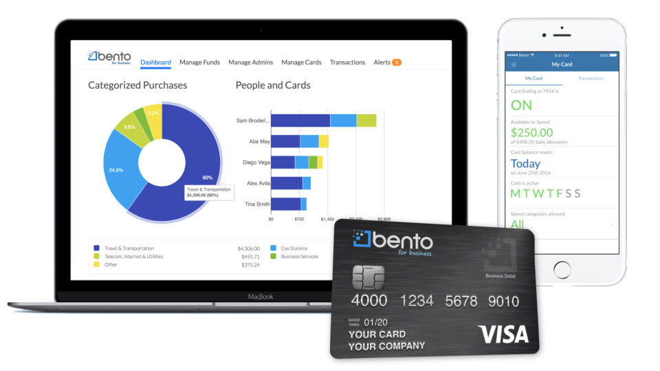 screenshot of Bento for Business